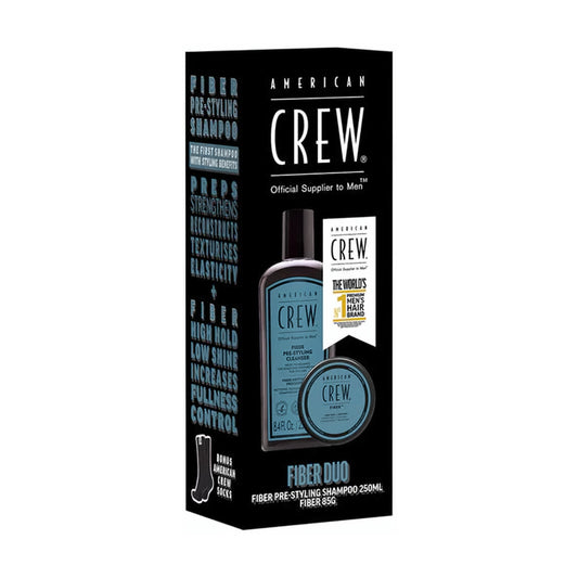 American Crew Fiber & Pre-Styling Shampoo With Bonus Socks Pack - MV hair and beauty