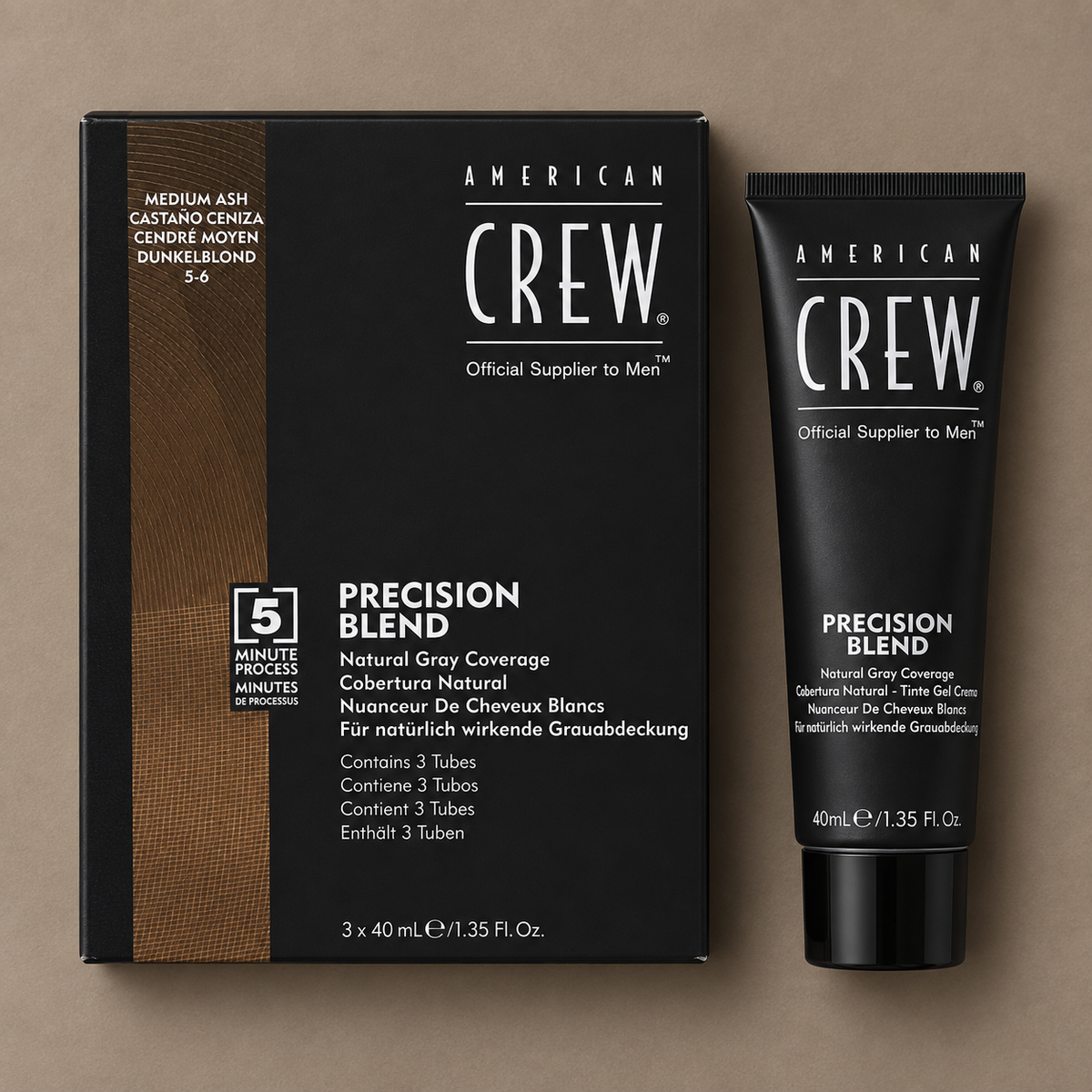 American Crew Precision Blend Medium Ash 3x40ml product detail
