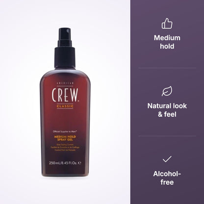 American Crew Medium Hold Spray Gel 250ml, view 3