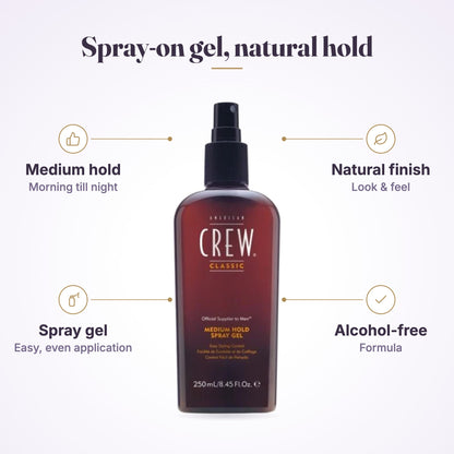 American Crew Medium Hold Spray Gel 250ml, view 5
