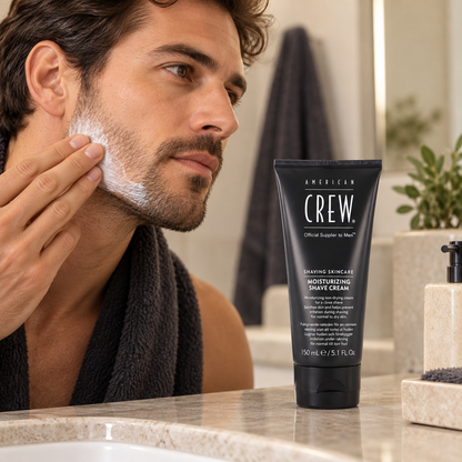 American Crew SSC Moist Shaving Cream 150ml in-use demonstration