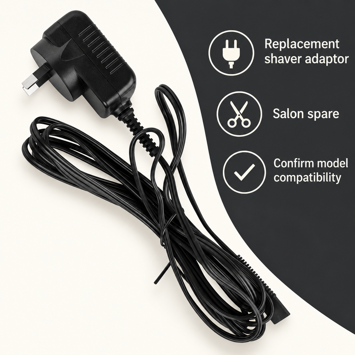BaBylissPRO Shaver Spare Adaptor — product benefits