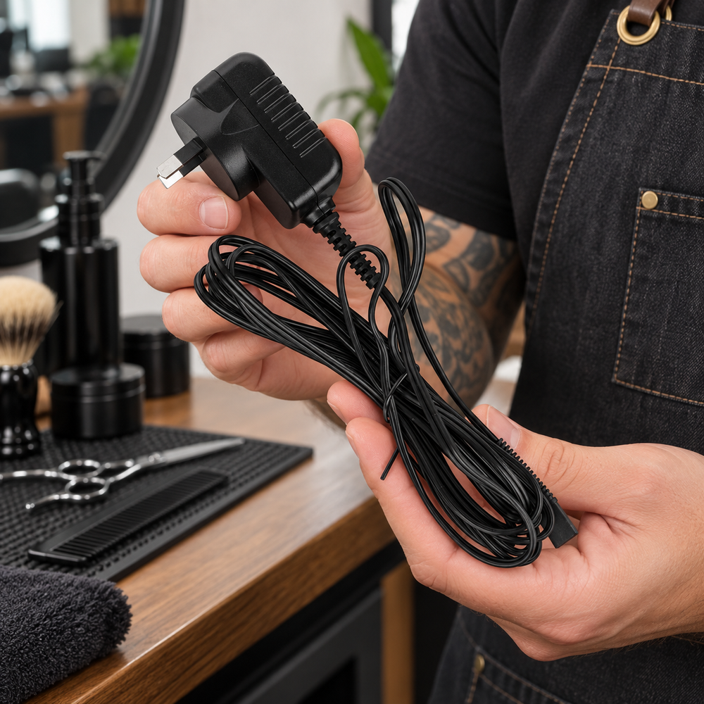 BaBylissPRO Shaver Spare Adaptor — model and salon context
