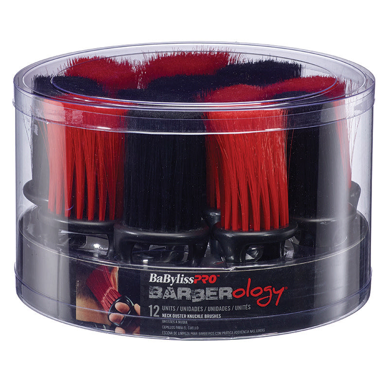 BaBylissPRO Barberology Knuckle Neck Brush Long – 12 Pack Tub