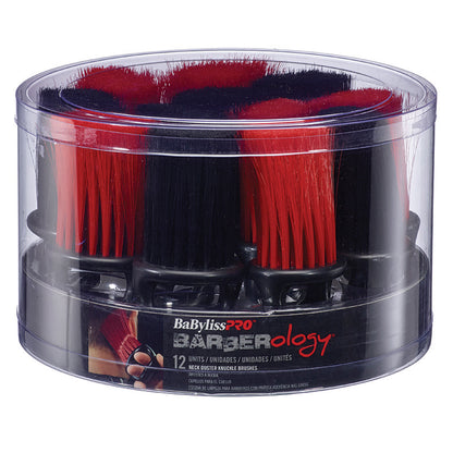 BaBylissPRO Barberology Knuckle Neck Brush Long – 12 Pack Tub