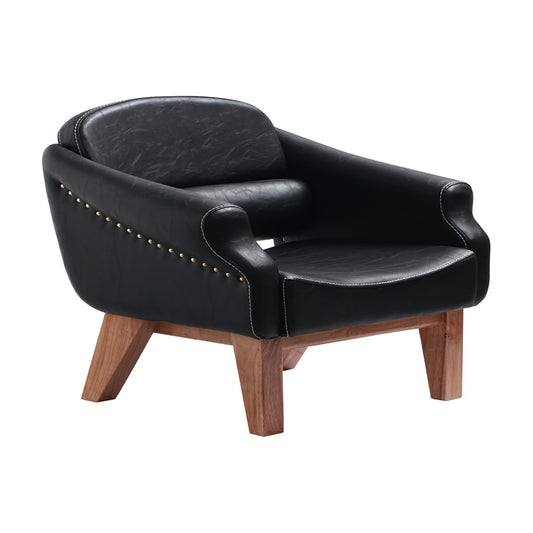 Barber Black Leather Single