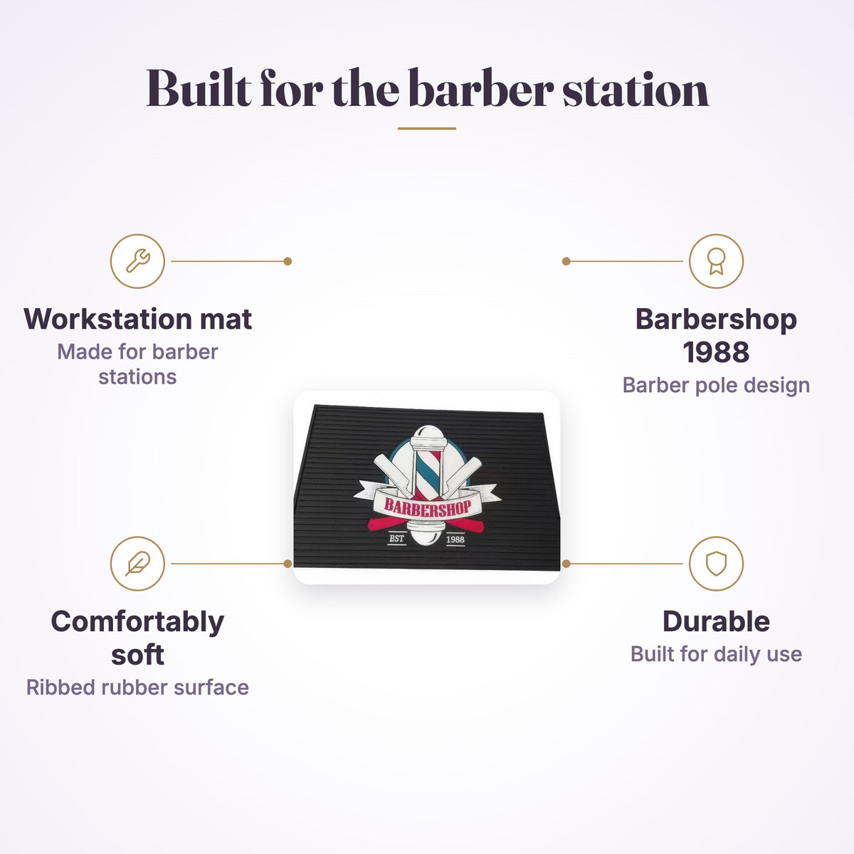 MV Barbershop 1988 Barber Mat, view 5