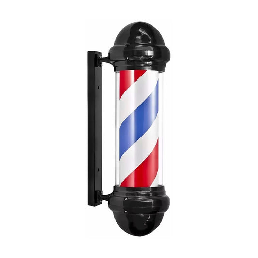 Barber Pole Light Black Case Red White Blue Spin - MV hair and beauty