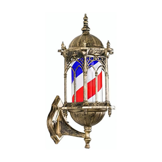 Barber Pole Vintage Old Gold