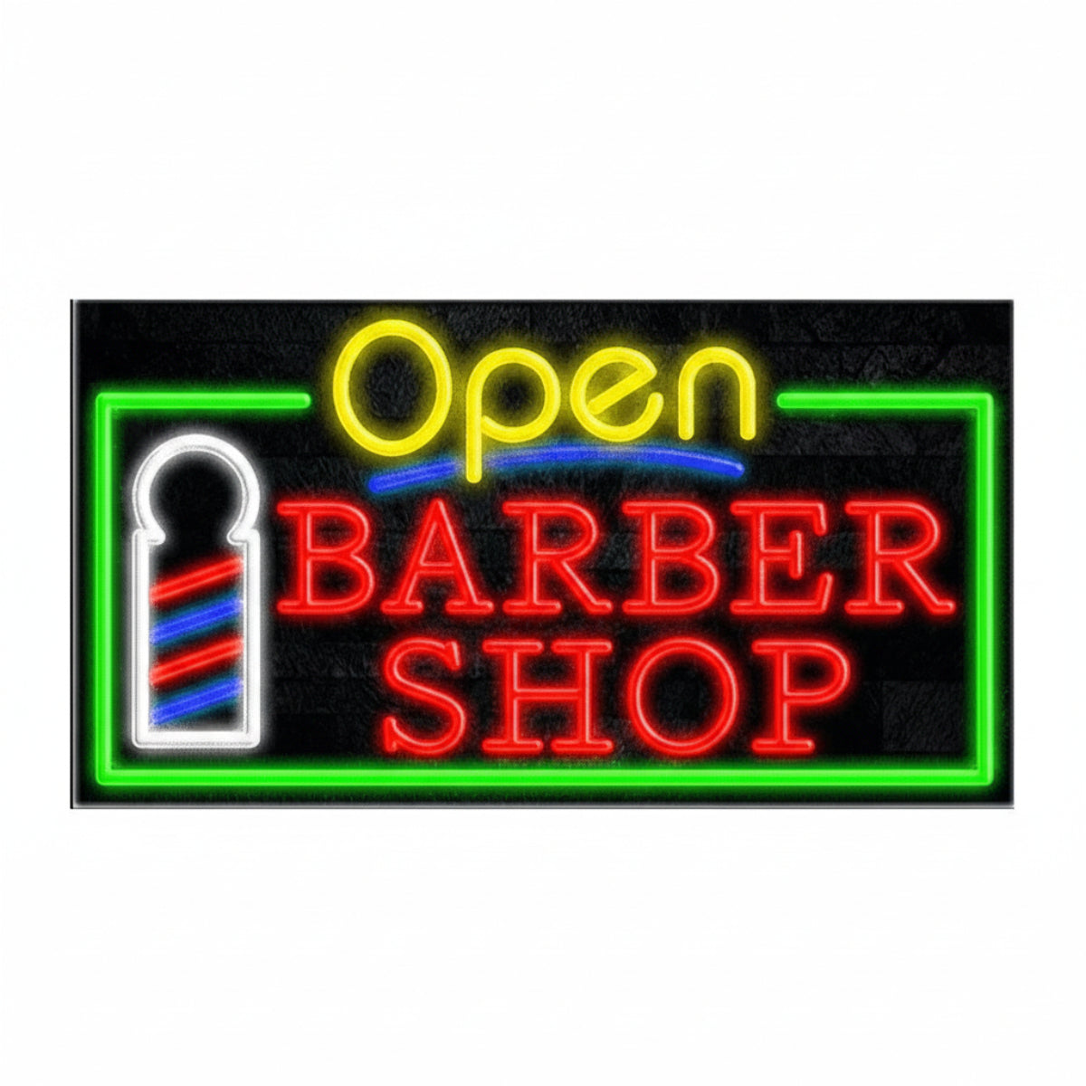 LED Open Barber Shop sign 80x40cm