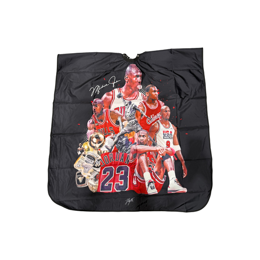 Basketball barber cape – Bulls print