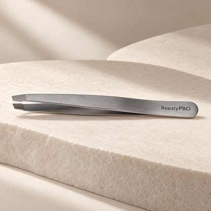 Precision Pro Slant Tweezers - Flawless Hair Removal Tool — studio product photograph