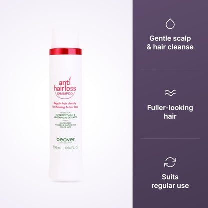 Beaver Anti Hair Loss Shampoo 300ml key benefits