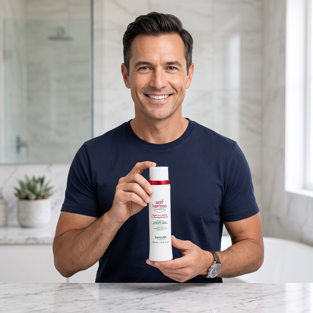 Beaver Anti Hair Loss Shampoo 300ml lifestyle image