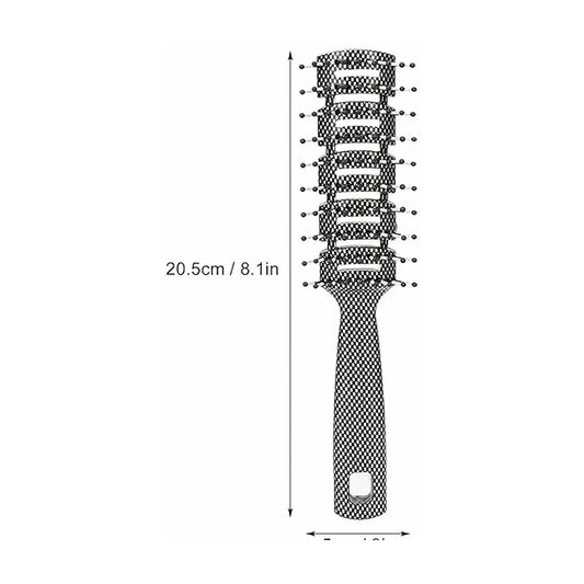 MV black and white flat vent brush on a white background