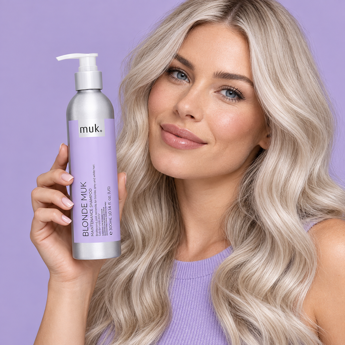 Blonde muk Maintenance Shampoo 300ml — illustrative salon or use photograph