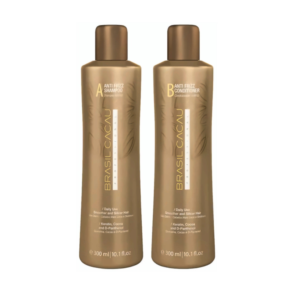 Brasil Cacau Anti Frizz Shampoo & Conditioner 300ml Pack