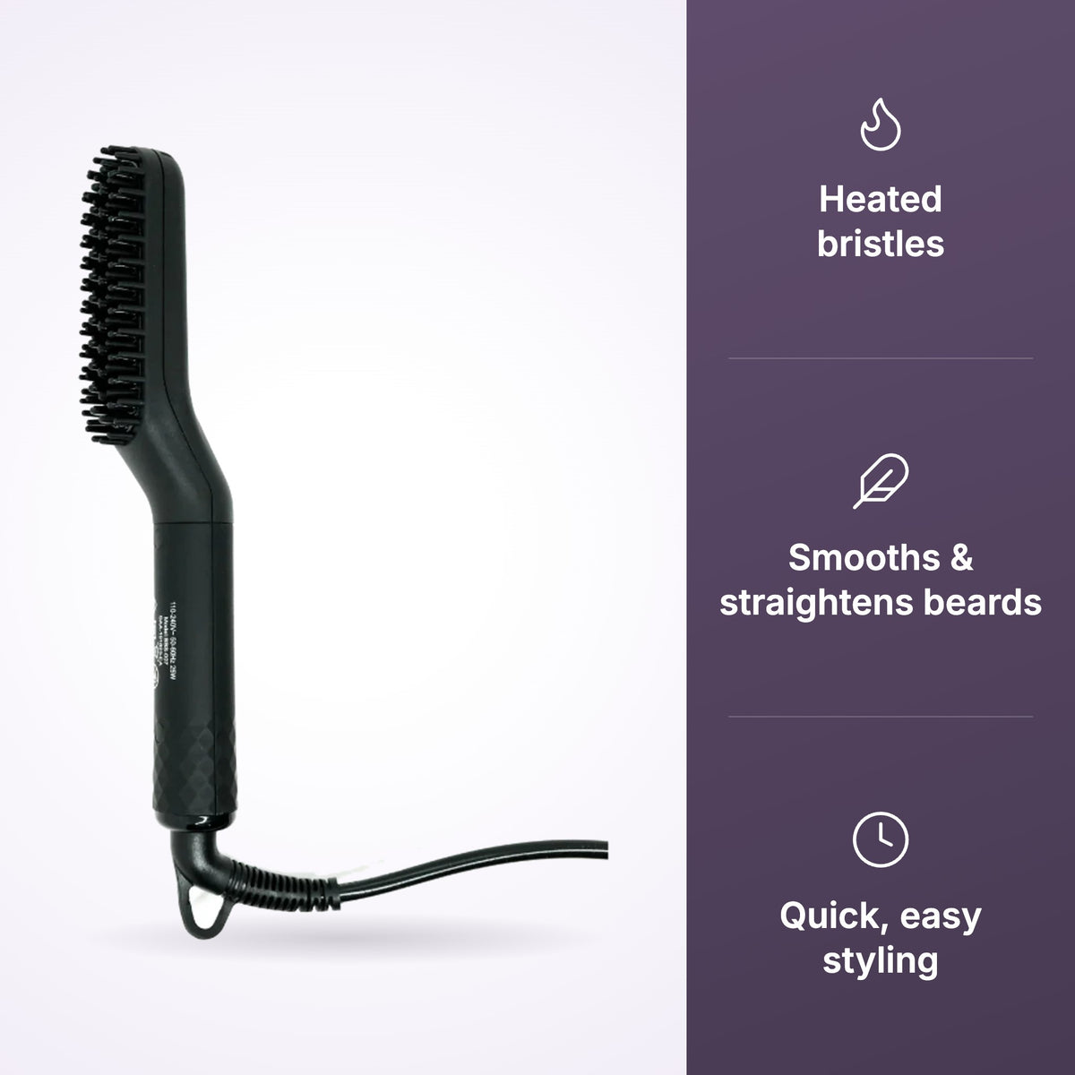 Bravo Beard Straightening Brush - product benefits