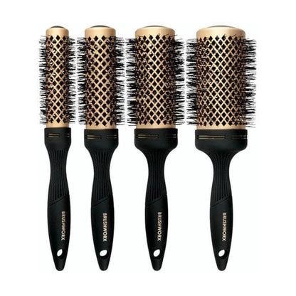 Brushworx Gold Ceramic Hot Tube Round Brush