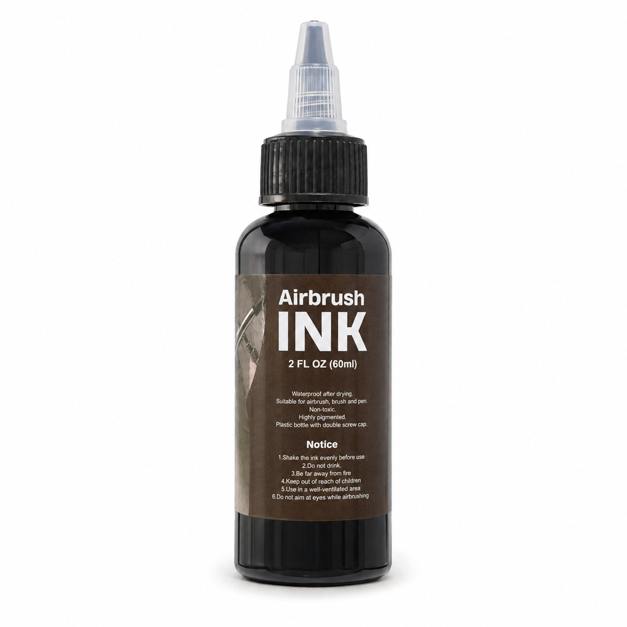CESTOMEN Airbrush Ink 60ml rear label and directions