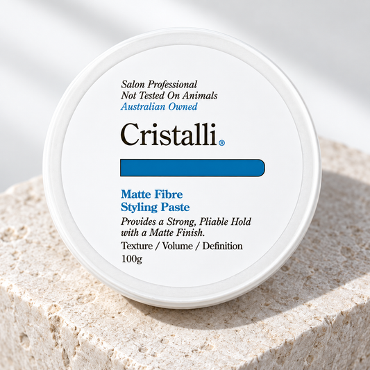 Cristalli Matte Fibre Styling Paste 100g — studio product photograph