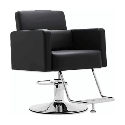 Cutting Chair With Back Cushion Black - MV hair and beauty