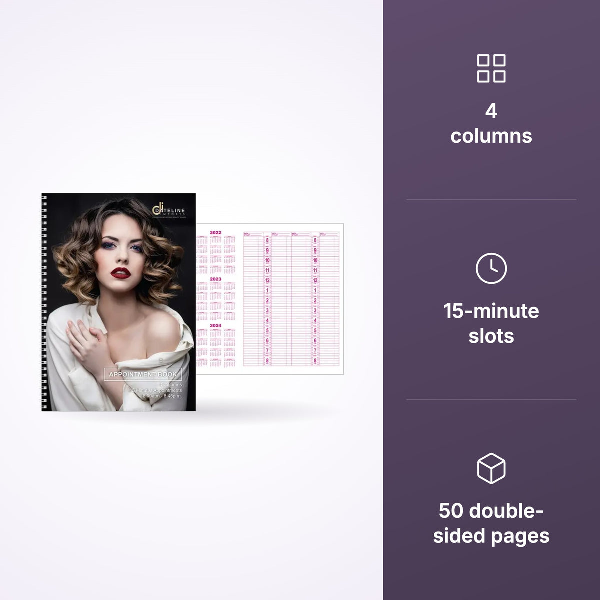 Dateline Professional 4 Column Appointment Book