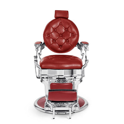 Lusso Barber Chair Red & Chrome — photo 2