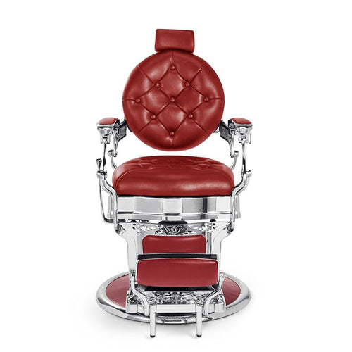 Lusso Barber Chair Red & Chrome — photo 2