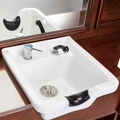 Jules Work Station with Basin - Brown — photo 5