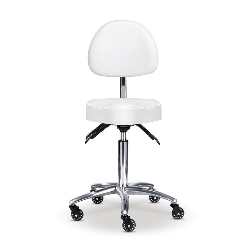 Edd Stool with Back Rest White — photo 1