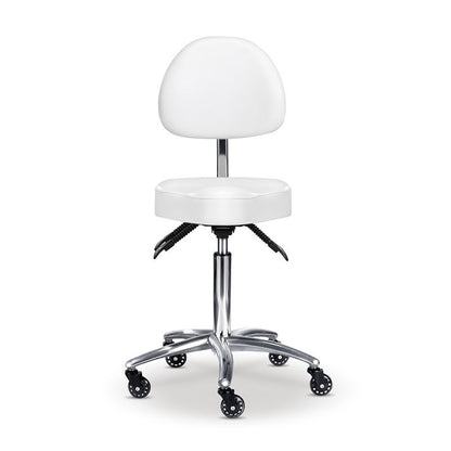 Edd Stool with Back Rest White — photo 1