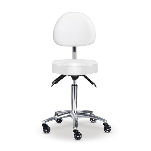 Edd Stool with Back Rest White — photo 1