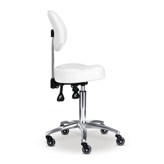 Edd Stool with Backrest White, view 4