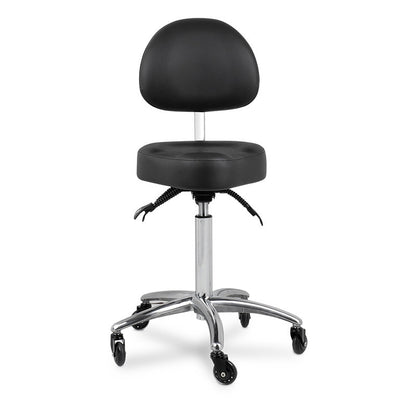 Edd Stool with Back Rest Black — photo 1