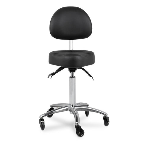Edd Stool with Back Rest Black — photo 1