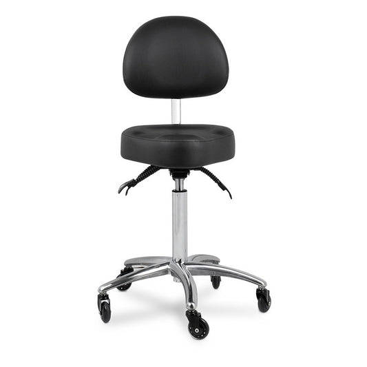 Edd Stool with Back Rest Black — photo 1