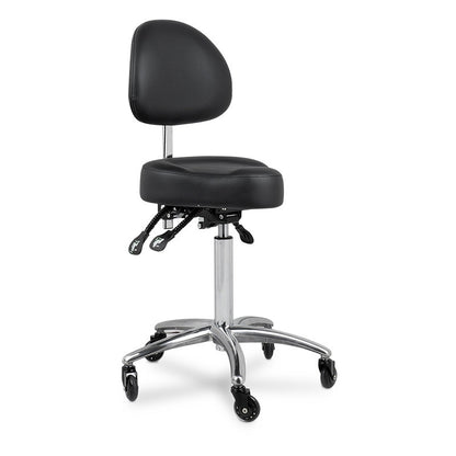 Edd Stool with Back Rest Black — photo 2