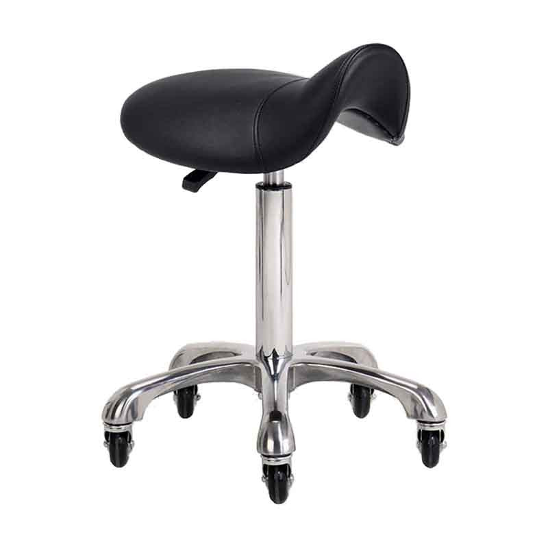 Ian Saddle Middle Stool Black — photo 1