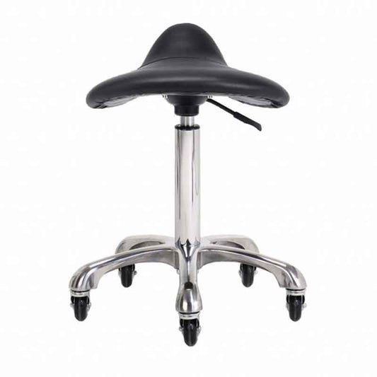 Ian Saddle Middle Stool Black, view 4