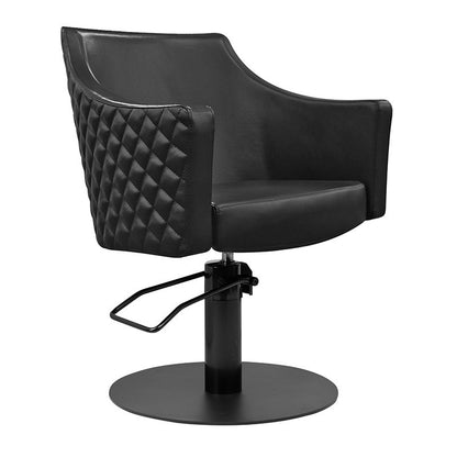 Taylor Quilted Black Salon Chair — photo 1