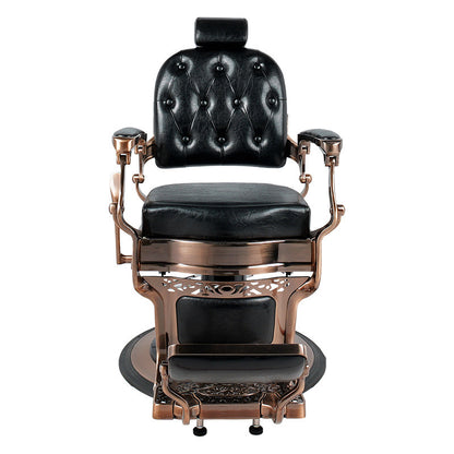Broad Barber Chair Black Brushed Copper Frame — photo 2