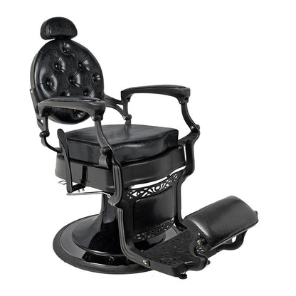Rafah Barber Chair Black with Matte Black Frame — photo 1