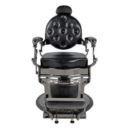 Rafah Barber Chair Black with Gunmetal Frame — photo 2