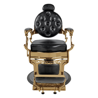 Rafah Barber Chair Black with Gold Frame — photo 2