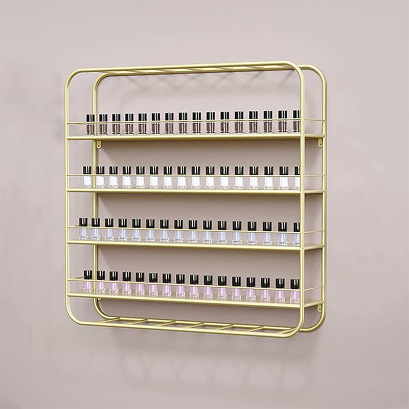 Wall-mounted Nail Polish Display Rack/ Shelves Gold — photo 2