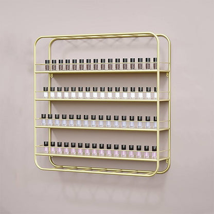 Wall-mounted Nail Polish Display Rack/ Shelves Gold — photo 2