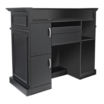 Ebony Reception Desk Black — photo 2
