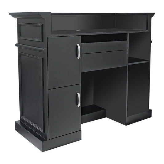 Ebony Reception Desk Black — photo 2