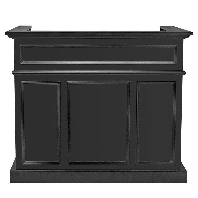 Ebony Reception Desk Black — photo 4